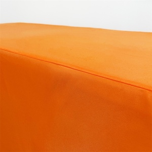 Custom Brand High Visibility Red Polyester Fitted Tablecloth Modern Promotional <b>Table</b> <b>Cover</b> Woven Technique for Retail Displays - Product Image 5