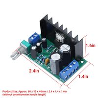 Module d'amplificateur audio mono TDA2050, carte d'amplificateur numérique AMP, sortie 12V-24V, 5-120W, 4-8Ω, 4-16Ω pour haut-parleur