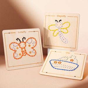 Juguete de Cuentas de Madera para Enhebrar, Ideal para Viajes, Fiestas y Actividades, Juego de Enhebrar Animales para Niños de 4 a 6 Años - Product Image 4