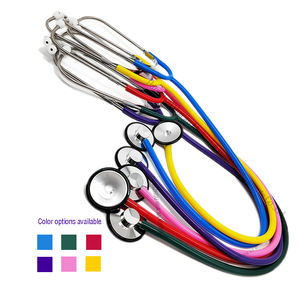Fábrica por atacado Não-frio Anel peso leve Pediátrica dupla cabeça enfermeira médico estudante metal plástico médico estetoscópio - Product Image 2