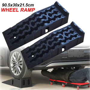 2 Pcs <span class=keywords><strong>rampe</strong></span> d'entretien de voiture 90.5x30x21.5cm coussin de levage de pneu de voiture outils de sauvetage extérieur pour automobiles atelier de réparation de voiture <span class=keywords><strong>rampe</strong></span> de pneu - Product Image 2