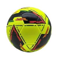 Ballon de football en PU à rayures de style classique européen, couleurs vintage assorties, pour l'entraînement et la collection