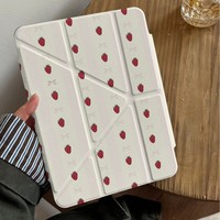 Étui de protection magnétique tendance pour tablette iPhone iPad 11 Pro, design nœud, housse pliable, mode quotidienne, mignon