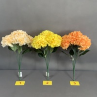 Dekorasi Bunga Hydrangea Sutra 5 Kepala Gaya Prancis K-0821 Multi-Warna untuk Pengaturan Acara Pesta Pernikahan