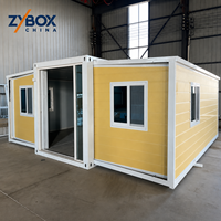 ZYBOX Villa préfabriquée extensible à double aile en panneaux sandwich isolés pour hôtel, appartement, gîte ou complexe hôtelier