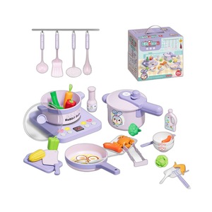Ensemble de cuisine miniature en plastique personnalisé pour enfants, jouets de cuisine réalistes pour filles, idéal pour le jeu intérieur à la maison - Product Image 1