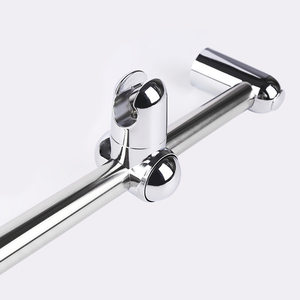 บาร์ฝักบัวแบบหมุนได้ติดตั้งบนผนัง,รางเลื่อนแบบปรับได้ก้านยกทำจากสเตนเลสสตีลแถบเลื่อนสำหรับฝักบัว - Product Image 4