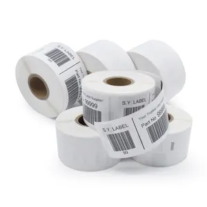 FBA nakliye boş etiket çıkartma kağıt etiket su geçirmez direkt termal etiket etiket rulosu Dymo yazıcı için