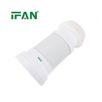 Tuyau de vidange IFAN PP à longueur réglable, conception anti-odeur, raccord sanitaire moderne pour projets résidentiels, connecteur de cuvette de WC