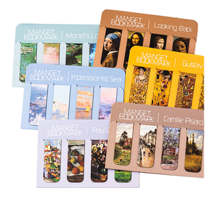 Segnalibri Promozionali Personalizzati in Stile Retrò Monet, Magnetici in Metallo, Resistenti all'Acqua, con Stampa UV, Regalo per Studenti - Product Image 1