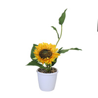 Fleurs artificielles en soie, verdure, tournesols, petits bonsaïs en pot, ornements décoratifs créatifs, livraison directe, dropshipping Jinhua