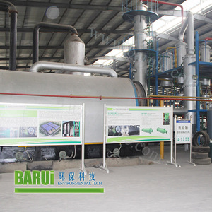 10 to 50 TPD used oil recycling machine waste plastic pyrolysis oil plant to diesel