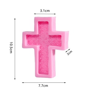 Molde de silicona al por mayor para velas con forma de cruz para decoración de Halloween, molde 3D DIY para Halloween - Product Image 6