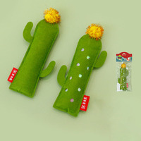 Jouet pour chat en feutre de bambou de haute qualité en forme de cactus, avec coton et herbe à chat, fournisseur interactif d'articles pour animaux de compagnie
