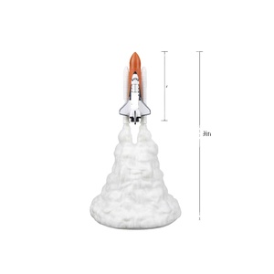 Nouvelle lampe de <span class=keywords><strong>navette</strong></span> <span class=keywords><strong>spatiale</strong></span> d'impression 3D et lampes de <span class=keywords><strong>lune</strong></span> lampe de fusée veilleuse pour les amoureux de l'espace décoration de la maison veilleuse LED - Product Image 4