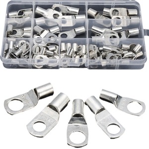 Chemical Engineering Ring <b>Terminals</b> 255 Pure Copper Crimp Connectors 4-35 Awg European Style 100Pcs - Product Image 4