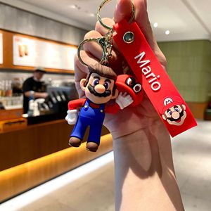 Cawboy 3D PVC Anime Super marios Bros móc khóa nấm Luigi Yoshi Móc chìa khóa vòng chìa khóa quà tặng khuyến mãi tùy chỉnh móc khóa cao su - Product Image 4