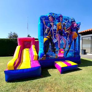 บ้านลมเดมอนบันซ์สไตล์เคป๊อป พร้อมป้ายเวลโครแบบกำหนดเอง ปราสาทลมสำหรับเด็ก ของเล่นเป่าลมสำหรับงานปาร์ตี้ - Product Image 4