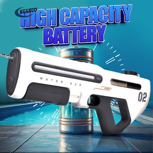 Pistola de Agua Grande, Manual, Automática y Eléctrica, Color Gris Plateado, Juguete de Piscina para Niños y Adultos, Novedad de Verano - Product Image 5