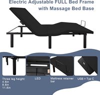 Krankenhausqualität Kabelloses Fernbedienbares Verstellbares Bett Geräuscharmer Motor Platzsparendes Design Massageoption Hohe Belastbarkeit für Senioren