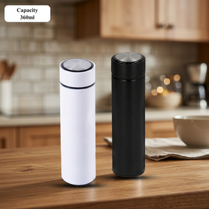 Bouteille d'eau isotherme en acier inoxydable de 500 ml avec impression de logo personnalisé, conservation de la chaleur pendant 12 à 24 heures, anti-fuite, gourde portable pour - Product Image 4