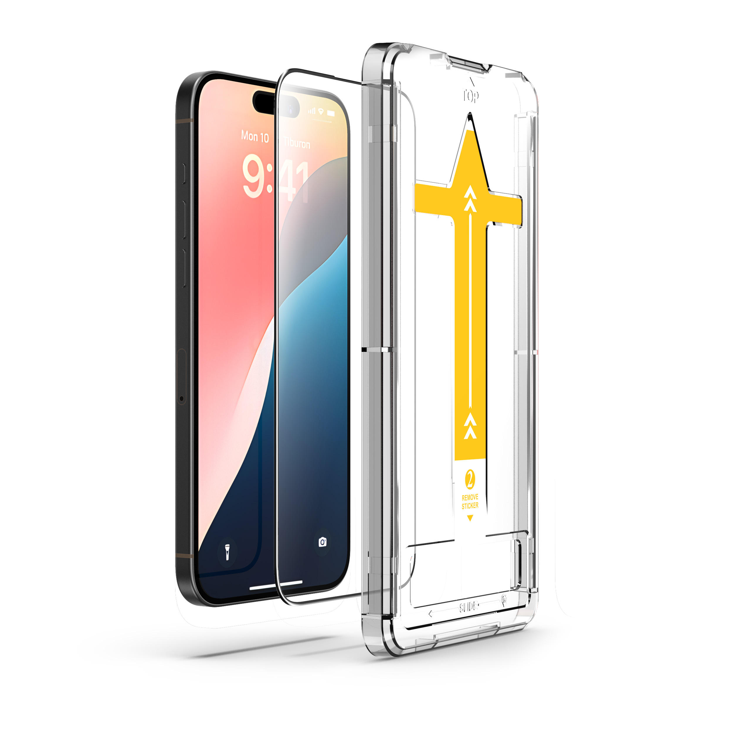 Bordure noire en verre avec application facile [sans emballage]