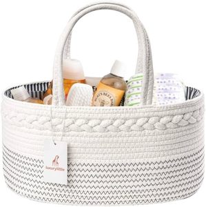 Cesta de Almacenamiento de Cuerda de Algodón Tejida a Mano en Oferta, Canasta de Almacenamiento para el Hogar, Producto de Tela al por Mayor - Product Image 4