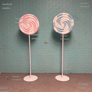 Support oem géant vert pastel <span class=keywords><strong>macaron</strong></span> prop/ornements <span class=keywords><strong>macaron</strong></span> durables en résine de 2 pieds/présentoir <span class=keywords><strong>macaron</strong></span> grandeur nature de 50cm - Product Image 6