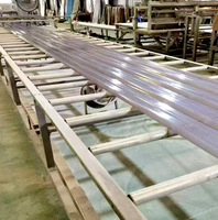 Tuile d'éclairage en PRF ondulé transparente en fibre de verre pour entrepôt industriel