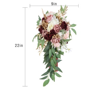 ดอกกุหลาบออสตินประดิษฐ์ วัสดุทำเครื่องประดับผม DIY สำหรับทำที่คาดผม ตกแต่งฉากหลังงานแต่งงาน ตกแต่งผนังด้วยดอกไม้ - Product Image 6