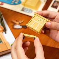 Robotime Rolife TGB08 Romantique Venise Miniature Maison 3D Puzzles En Bois DIY Livre Nook Étagère Insert Cadeaux De Noël Pour Enfants