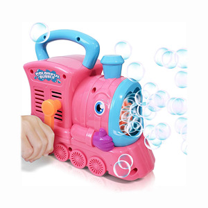 Nouveau produit Jouet de train amusant à manivelle Pistolet à bulles pour enfants Boule à bulles magique - Product Image 1