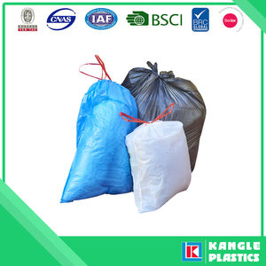 ถุงขยะแบบม้วนชนิดมีเชือกผูก ขนาด 13 แกลลอน ผลิตตามสั่งจากโรงงาน วัสดุ PE/HDPE/LDPE - ถุงขยะพลาสติกสำหรับใช้ในครัวเรือน - Product Image 2