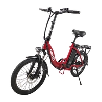 Mejor venta plegable mini e-bicicleta Mini e-bike aleación ligera 18650 batería de iones de litio 20 pulgadas bicicleta plegable eléctrica