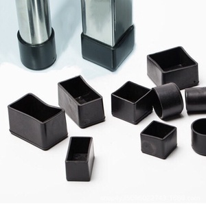Protège-pieds de chaise en PVC transparent et noir, protections de sol épaissies antidérapantes pour bureaux, chaises de salle à manger et pieds de mobilier de classe - Product Image 2