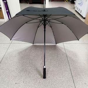 <b>Large</b> Sleeve Golf With Uv Coating Umbrella Black and Silver - Product Image 2