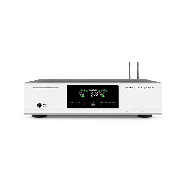 A23 Amplifier Audio KTV Karaoke Speaker Amplifier with 2 Pcs Wireless Microphone