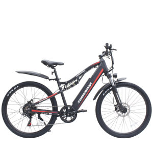 Bicicleta eléctrica de aluminio de 27.5 pulgadas con batería oculta de 36V 13ah 250W, freno de disco hidráulico y transmisión de 7 velocidades - Product Image 4