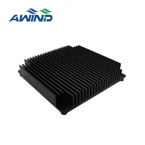 600w 1000w काला anodized एल्यूमीनियम उच्च बे heatsink के लिए विभिन्न वाट एलईडी छत दीपक प्रकाश 100 बढ़ने का नेतृत्व किया mm गहरी फिन गर्मी सिंक