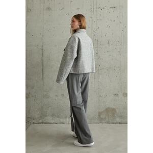 Pantalones Casuales para Mujer al por Mayor en Gris con Cierre Frontal, Transpirables y con Cintura Ajustable, Tallas 3XL y XL - Product Image 1