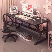 Bureau d'ordinateur, table de bureau, table de chambre, bureau d'étude, bureau d'e-sport, style moderne simple, surface en panneau artificiel, nouveau style