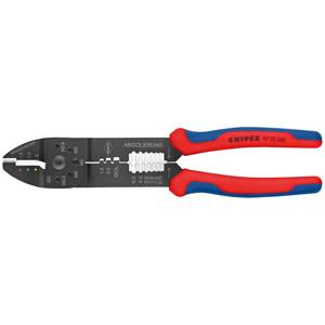 KNIPEX 97 22 240 Crimping <b>Pliers</b> with multi-component handles, black lacquered, 240 mm - Product Image 1