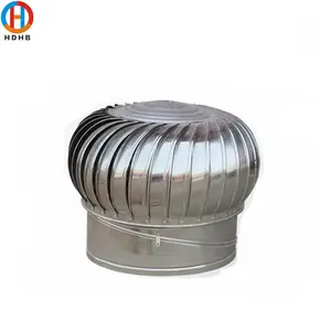 Kipas langit-langit aluminium, Stainless Steel aluminium kipas atap atas turbin kipas ventilasi tanpa daya alami kipas atap