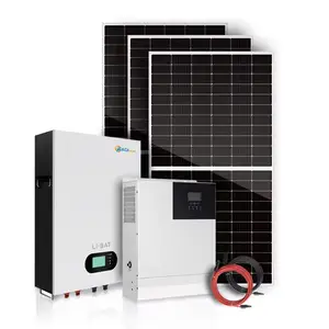 非洲热卖3kw 5kw离网混合太阳能家庭系统，带锂离子电池