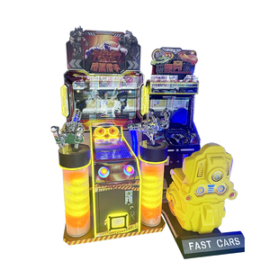 Máquina de juego Arcade para interiores, precio al por mayor, simulación de tiro Skye oscurecido que funciona con monedas, 2 <span class=keywords><strong>pistolas</strong></span>, carreras para niños, madera - Product Image 3