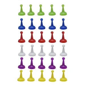 Groothandel Kinderen Speelgoed Kleurrijke Plastic Schaak Pion Trompet Stuk Educatief Speelgoed Voor Leuk Spel-60 Stuks Of Bulk Verpakking