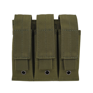 Tacctical Triple Magazine Pouch Nylon Molle <span class=keywords><strong>9mm</strong></span> Mag Bag Paintball Gun Holster Holder y Ammo Pouch para caza al aire libre - Product Image 2