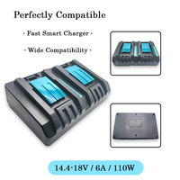 Cargador de Carga Rápida para Paquete de Baterías de Litio, Compatible con Taladro Eléctrico, Atornillador de Impacto, Taladro Percutor, Herramientas Inalámbricas
