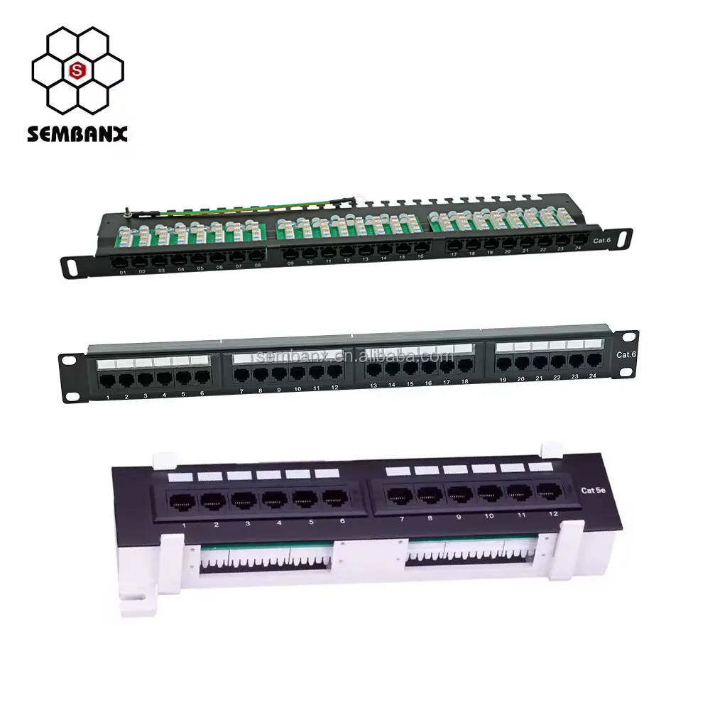 Panel de conexión de 10 pulgadas y 8 puertos CAT5e Cat6