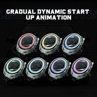 Nouveaux phares avant LED Mini F54 F55 6000K RGB DRL pour MINI Cooper F56 (2014-2018) 24V 70W 8000 Lumens
